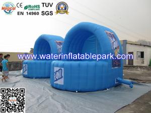 China Blue Inflatable Advertidsing Tent , 2 Person Clear Inflatable Lawn Tent factory