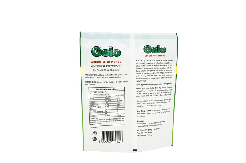 Food Grade Moisture Proof Zipper Seal And Mid Seal Plastic Bag For Powder Packing Bag