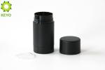 Matte Black Deodorant Stick Containers , 50g AS Plastic Antiperspirant Bottles