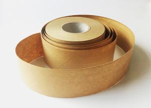 China Brown Color Kraft Gummed Paper Tape , Self Adhesive Kraft Paper Strong Adhesion factory
