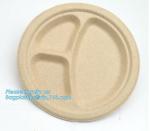 biodegradable tableware 5 compartment sugarcane tray,100% Biodegradable