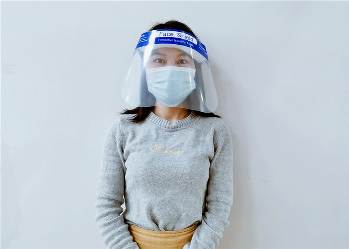 Fashion Protective Face Shield Anti Dust And Virus Protection 330*220mm Size