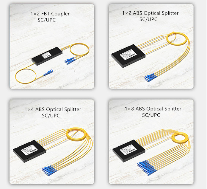 Conrning Fiber 2.0mm ABS PLC Splitter 1×16 PLC Splitter SC APC