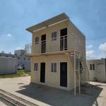 Portable 2 Story Modern House Bed 2 Room 20ft Prefab Container Houses for Office