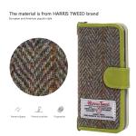 Magnetic Clasp Harris Tweed Phone Case IPhone SE 5 5s Flip Folio Book Shell