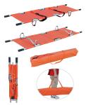 Two Folding Medical Stretcher Hospital Fire Rescue Transport High-strength