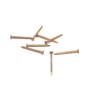 China Rose Head Copper Square Boat Nails 19MM X 1.6 For Face Nailing factory