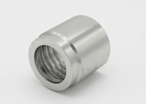 China Silver / Golden Hydraulic Hose Fitting , Hydraulic Pipe Fittings Galvanized Zinc Appearance factory