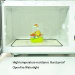Microwavable 350ml Cartoon Glass Children'S Drinking Cups