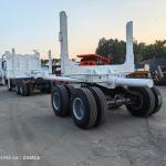 Tri Axle Heavy Duty Flat Bed Cargo Semi Trailers Container Chassis Trailer