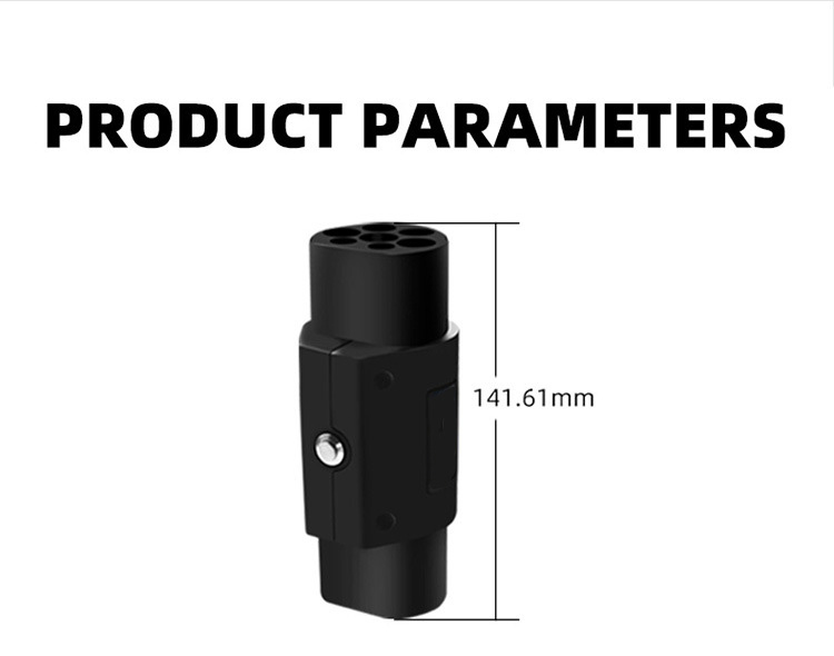 E-mingze EV Charger Power Adapter 32A for Type2 to GBT Adapter Charging Cable Made of High Flame Retardant PC Fuel