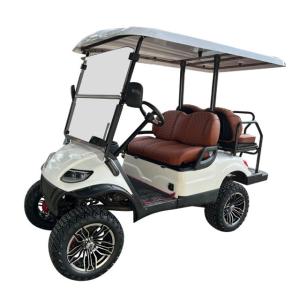 China New Powerful Lithium Battery Electric Golf Cart Equipped With Safety System For Sightseeing Bus Top Golf factory