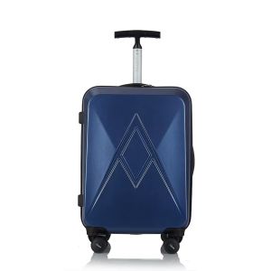 China Simple Style Custom Designer Hardside Travel Lightweight Suitcases Single Pull Rod Zipper Checked Carry on Trolley Case PC Luggage on sale