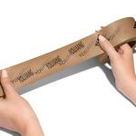 Customized Logo Brown Reinforced Kraft Paper Tape For Professional Waterproof