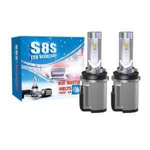China 12V Multicolor LED Headlights S8S 9005 9006 8000k CCT Ip68 Waterproof factory