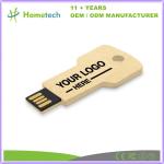 Key Shaped Recyclable Paper USB Flash Drive with 8GB to 256GB Capacities