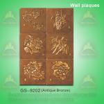 Antique PU wall plaques for home decoration