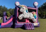 Outdoor Fun House Bounce House / Kids Blow Up Bounce House For Amusement Park