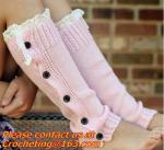 Lace,Trim Crochet Knit Foot Knee High cotton socks use for women Leg Warmers and