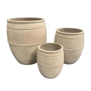 China Outdoor Plants Thriving With Long Lasting Glass Reinforced Concrete Plant Containers factory