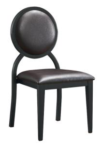 China Black Round Back Luxury Chair For Dining factory