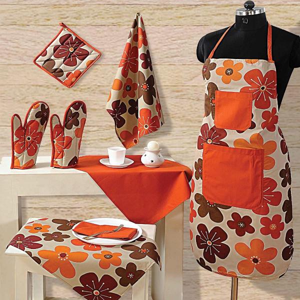 Ladies Apron, Adult Apron, Floral Apron, Kitchen Apron, Full Cooking Apron, Gift