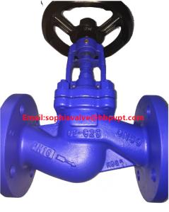 China cast steel GS-C25 DIN bellows globe valve factory