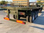 3 Axles Flatbed Semi Truck Trailer 40FT Container Transport Platform