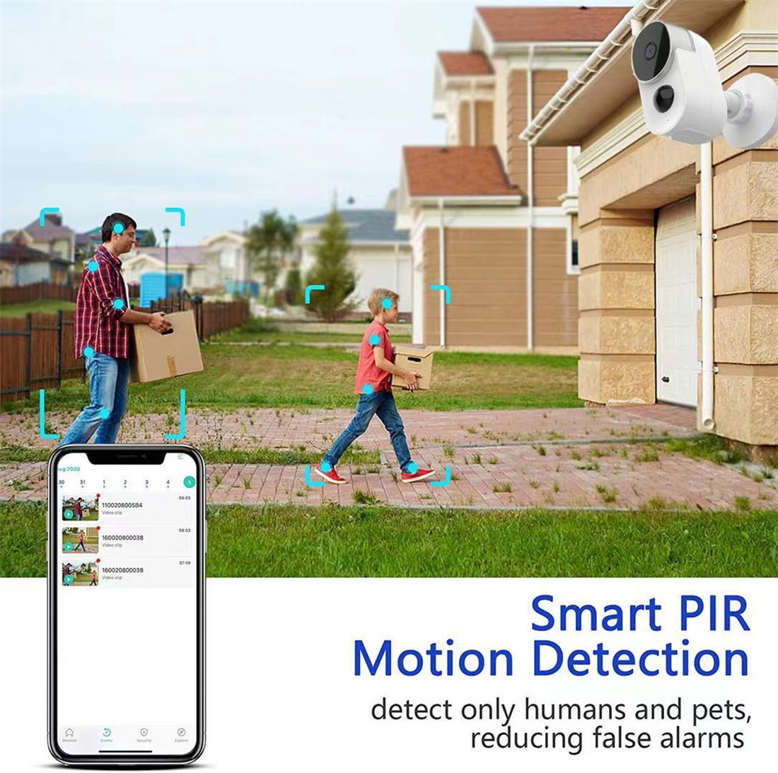 Unistone 2MP 10000mAh Battery Solar Powered Camera Supported Google Home / Alexa(US-BC204GA) Product model:CA0150 Comm