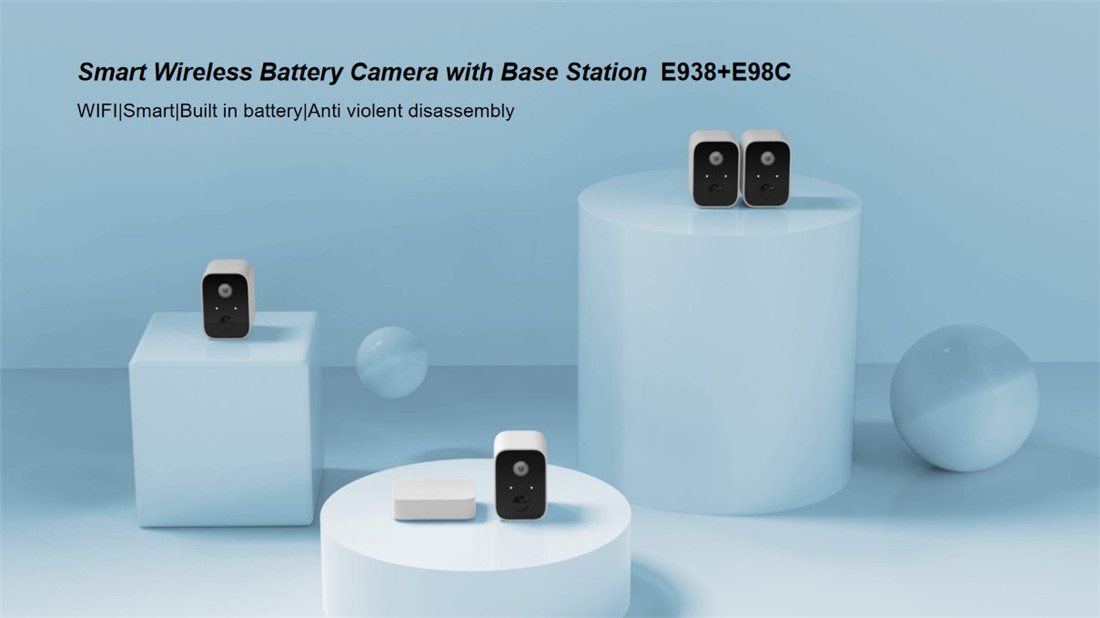 Smart Wireless Battery Camera with Basestation(E938J3F)