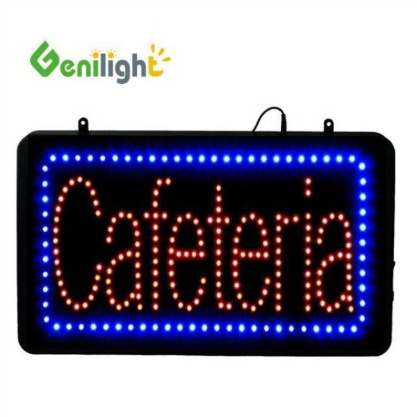 Genilight Indoor 22*13inch DC12V Safe Voltage Sale Logo Neon Advertising Window