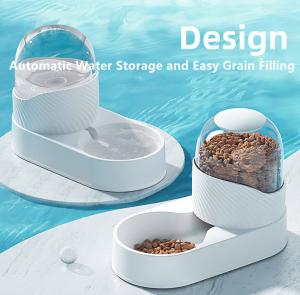 China Pet Feeder and Waterer Cat Dog Gravity Food Bowl Set factory
