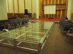 4 Level 1.22*1.22M Size Adjustable Alumimum Stage, Aluminum Glass Stage With