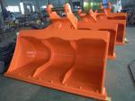 17 Ton-20 Ton Excavator Rock Bucket 26 Degrees Tilting For CAT320 PC200 ZX200