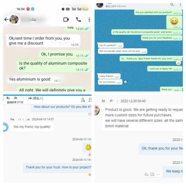 OEM Mirror Surface Treatment Aluminum Cladding Panel for Exterior Cladding System