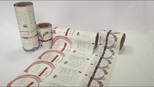 Plastic roll stock nuts food candy chocolate bar packaging printed bopp film