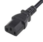 UL American Power Cord , 3 Pin NEMA 5-15P Plug To IE320 C13 US Type Power Cord