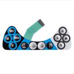 Customized graphics overlay Membrane switch keyboard