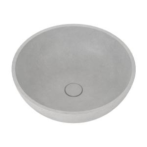 China Counter Top Table Concrete Wah Basin Light Cyan Gray Round Shape factory
