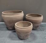 Hand Carved Cement Finishing Quadrate GRC Planter Pots For Weather Resistant