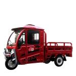 1500w 72V 45A Red Closed Body Electric Cargo Tricycle for Adult Maximum Speed 50