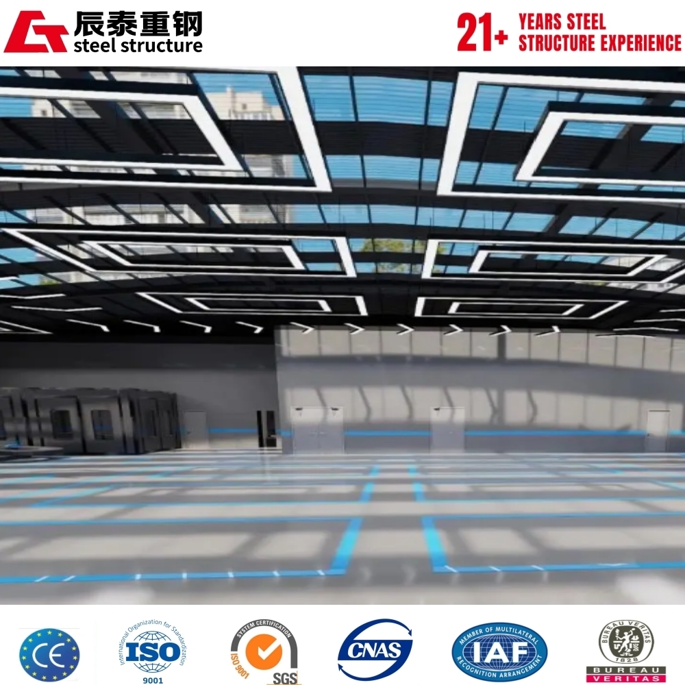 Column-Free And Open Large-Span Design Steel Structure Car Showroom