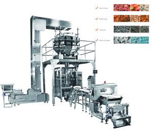 China Automatic Multihead Weigher Packing Machine For Rice Sugar Pre Made Bags factory