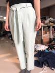 Casual Ladies Half Elastic Waist Pants 93% Viscose 7% Polyester Soft Touch