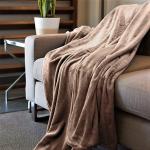 66"X90" 350gsm Bedsure Throw Blanket , Pink Microfiber Blanket