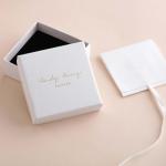 Multipurpose White Custom Jewelry Gift Boxes , Lid And Base Box 9x9x3.5cm