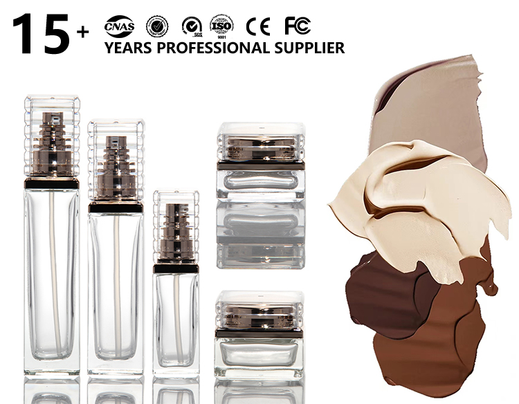 Best-Selling Custom Cosmetic Packaging Bottle Round Clear Pet Cosmetic Lotion Bottle Cream Jar