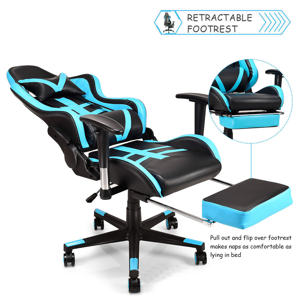 office chair foot rest computer chair foot rest gaming chair parts