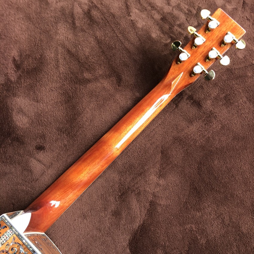 Custom 41 Inch Solid KOA Wood Top Cutaway Classic Folk Acoustic Guitar Real Abalone Inlay D-Shape Electric Guitar Wood P