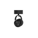 Round LED Track Spotlights Black Color 90 Degree Rotable Multilayer Protection